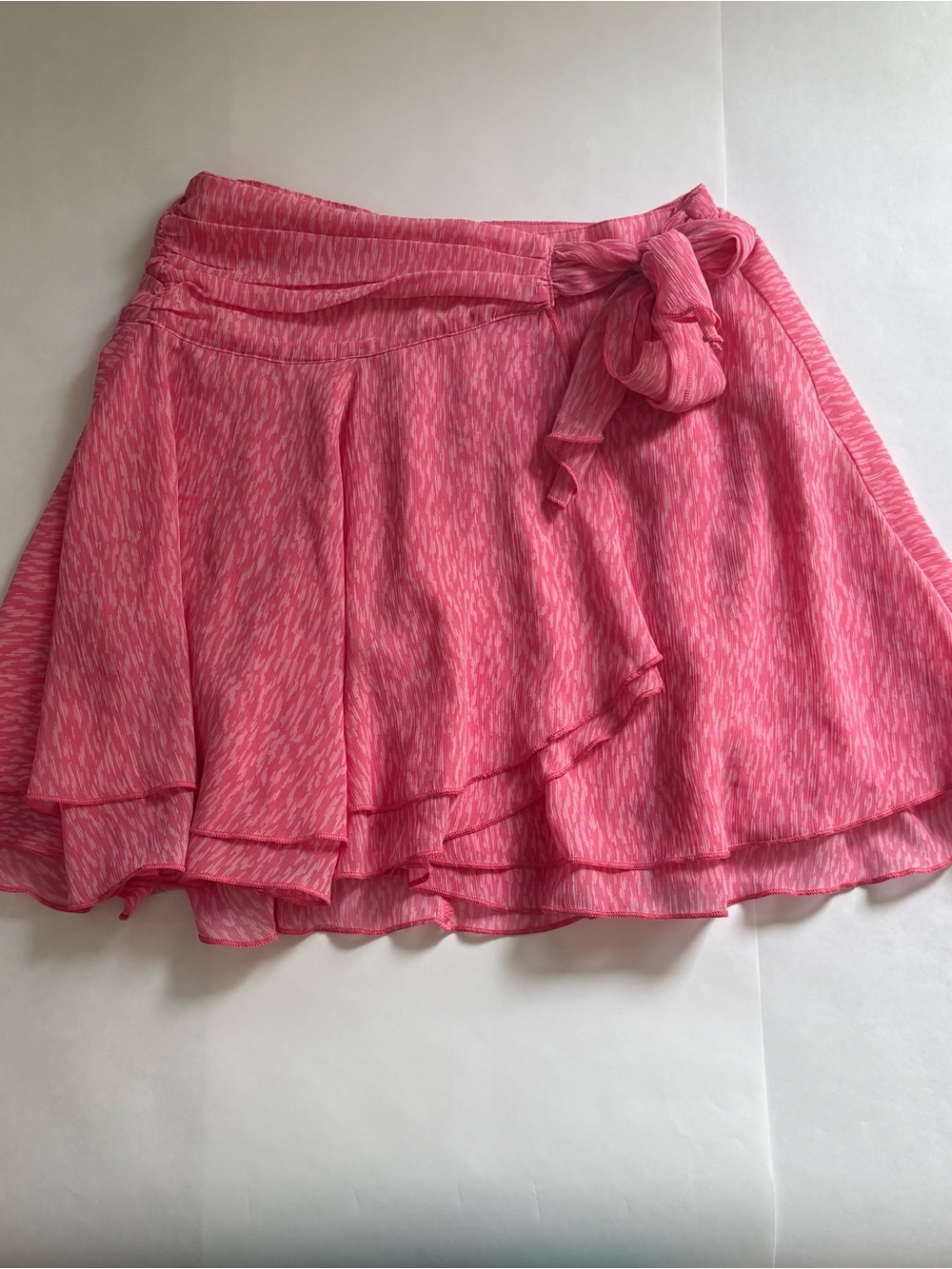 Aerie Women's Pink Tie-Waist Layered Wrap Skirt